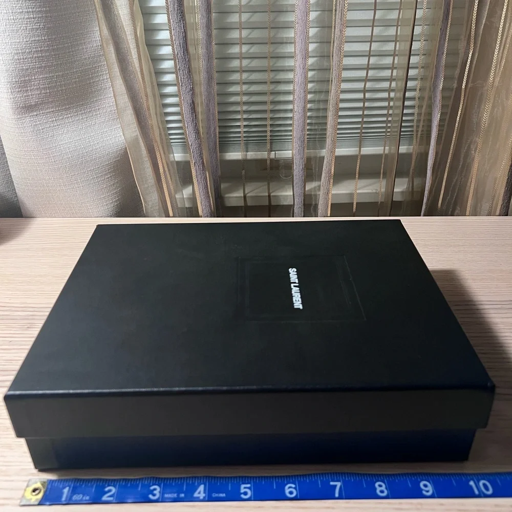 Saint Laurent Black Storage Box for Elegant Organization